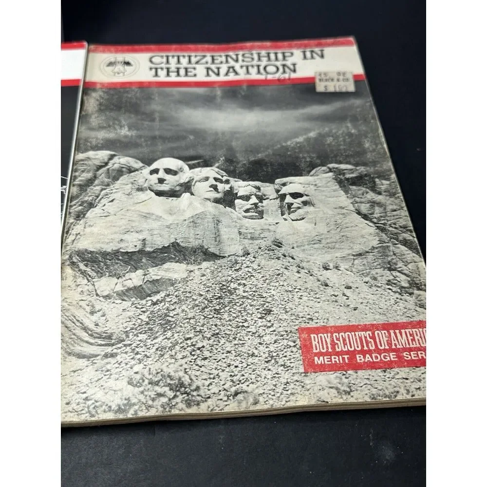 Lot Of 4 Boy Scouts of America Merit Badge Books Citizenship In The Nation 1974+